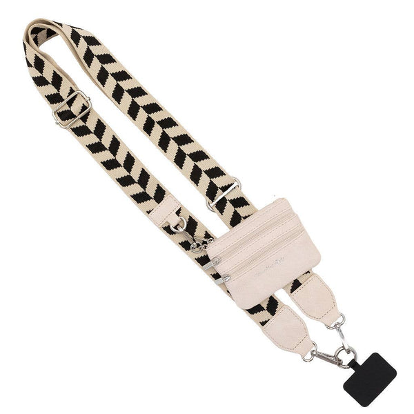 Clip & Go Crossbody Strap w/Zippered Pouch - 3 in 1