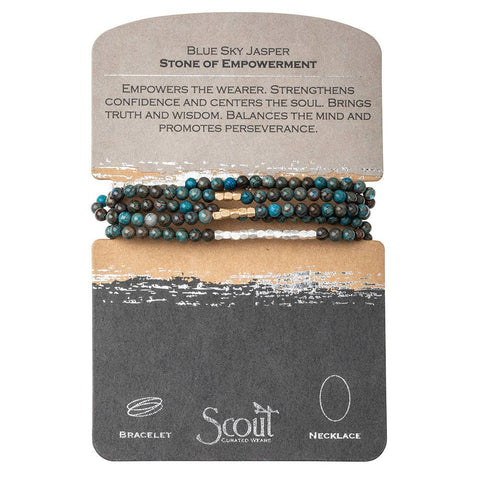 Stone Wrap: Blue Sky Jasper - Stone of Empowerment