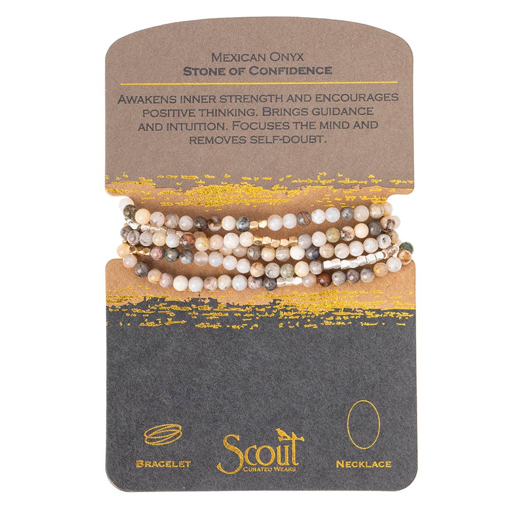 Scout Curated Wears - Stone Wrap: Mexican Onyx - Stone of Confidence