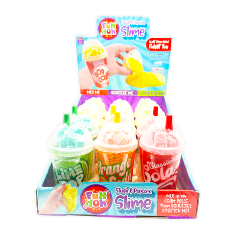 Fun Doh Slush and Popcorn Slime Assortment ASMR