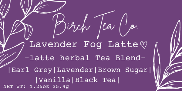 Lavender Fog Latte - Black Tea Cinnamon Loose Leaf Tea Blend