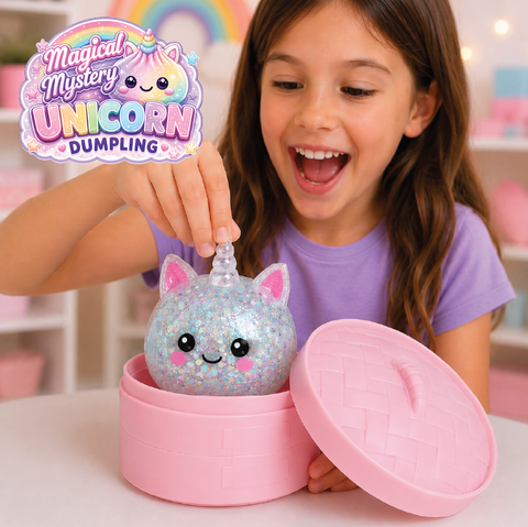 Novelty Brands - Fun Doh Unicorn Mystery Dumpling Squishy Toy - 12/Display