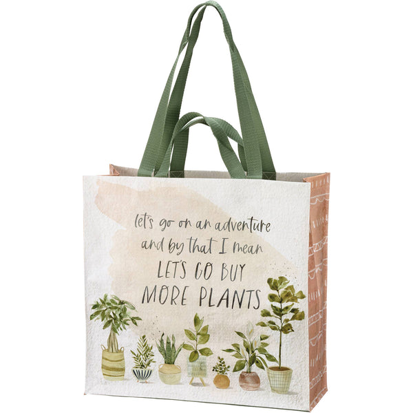 Let's Go Buy More Plants Market Bag