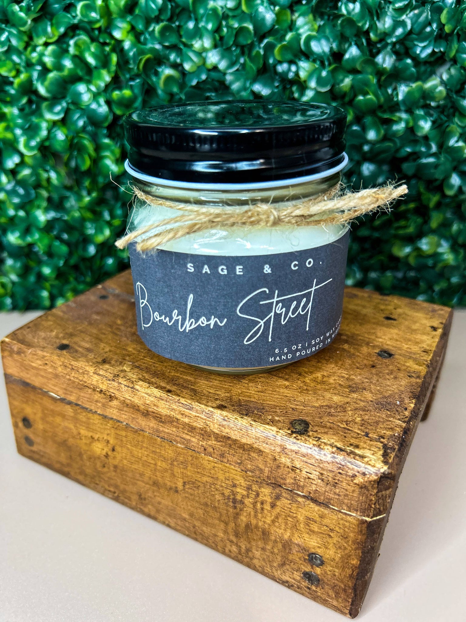 Sage & Co. - Mason Jar Candle 6.5 oz.: Rip Wheeler