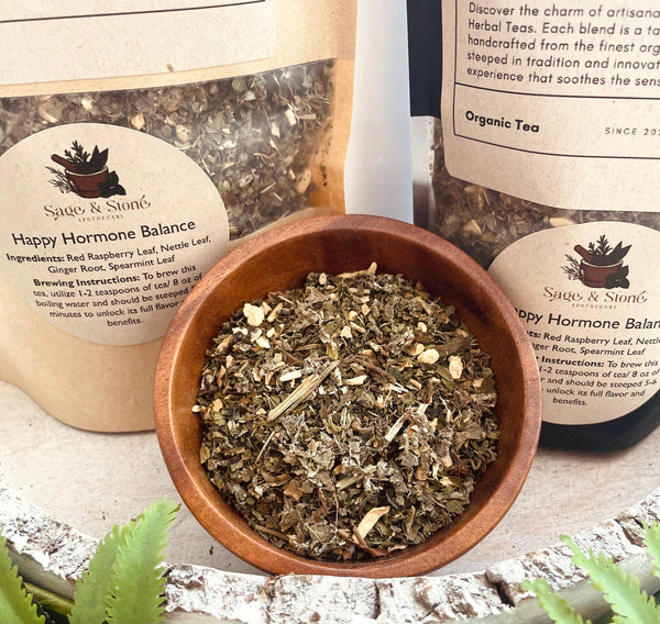 Sage & Stone Apothecary - Happy Hormone Herbal Tea: 3oz