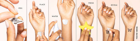 Game Day Touchdown Temporary Tattoo Pack