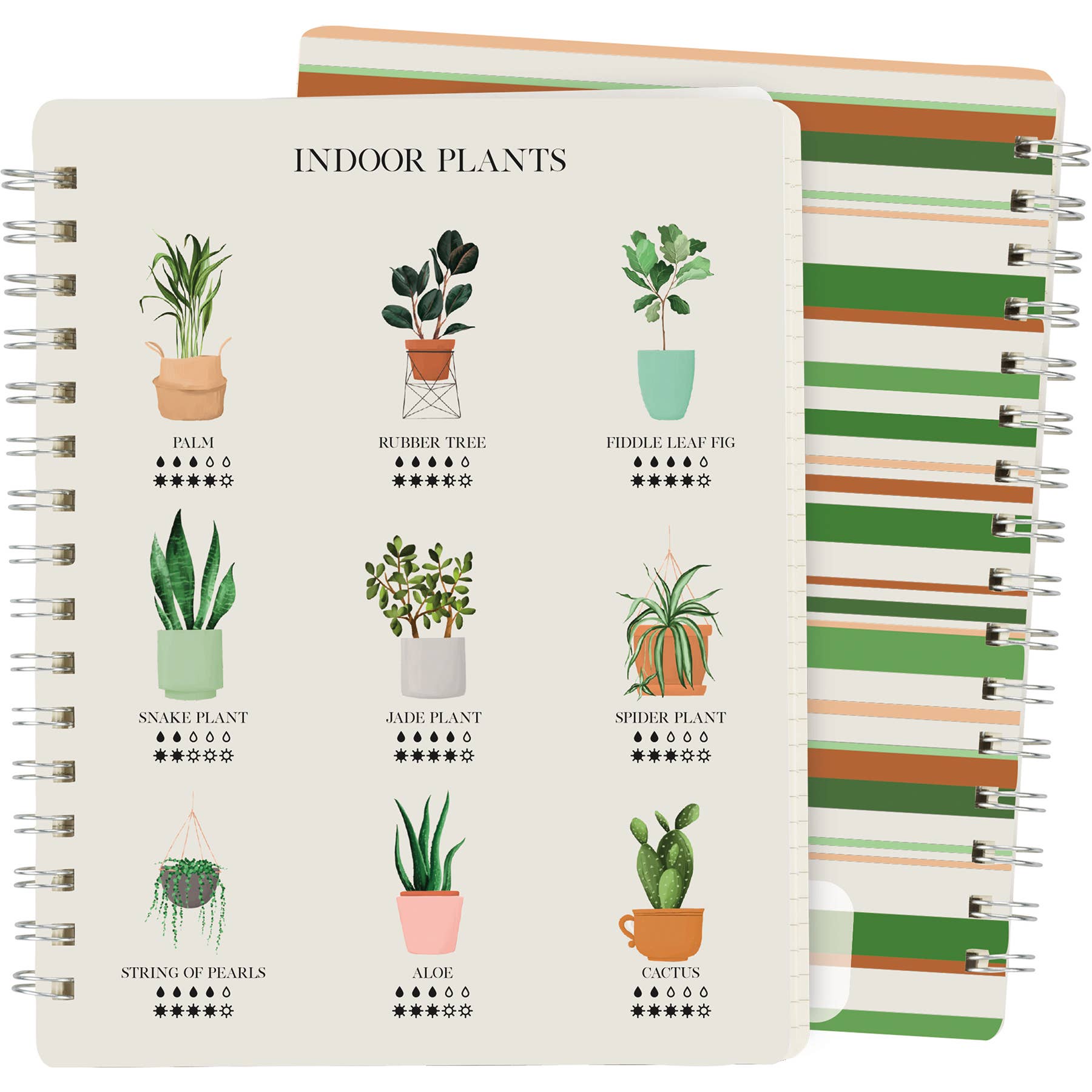 Primitives by Kathy - Indoor Plant Guide Spiral Notebook
