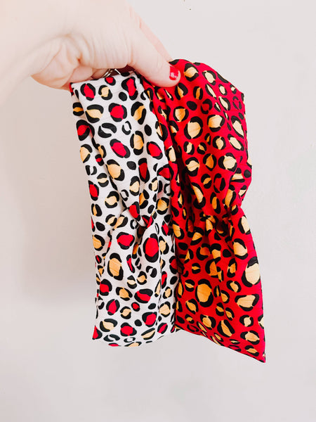 Red Leopard Twisted Chiefs Turban