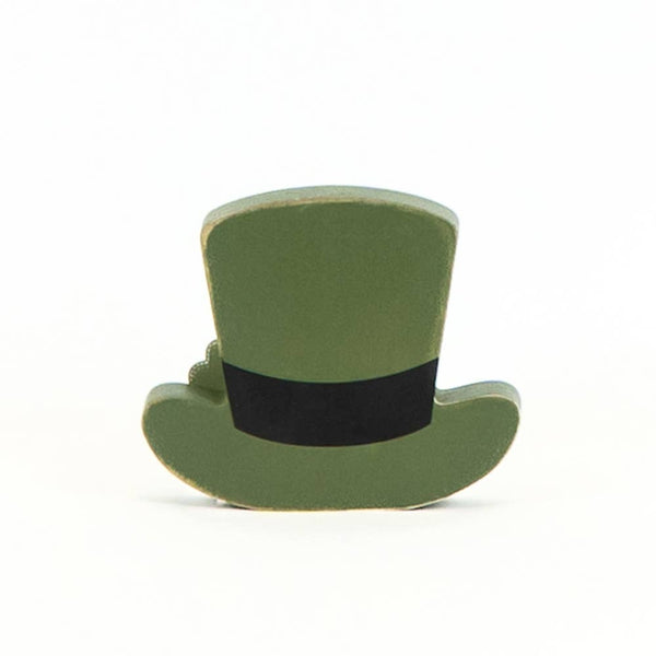 Adams & Co. - 20112 - 4.75x4x1.25 chunky wood (HAT) St Patrick's Day decor