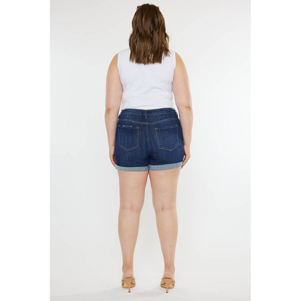 Kan Can USA - Plus Size Denim Shorts