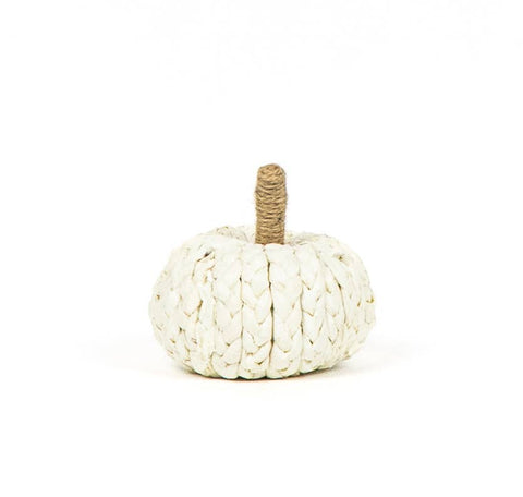 4x4x4 puffy woven pumpkin,  HALLOWEEN FALL Decor