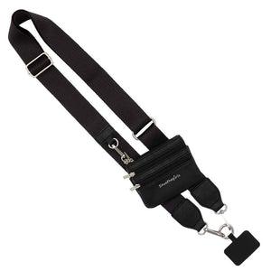 Clip & Go Crossbody Strap w/Zippered Pouch - 3 in 1