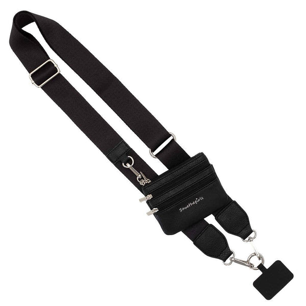 Clip & Go Crossbody Strap w/Zippered Pouch - 3 in 1