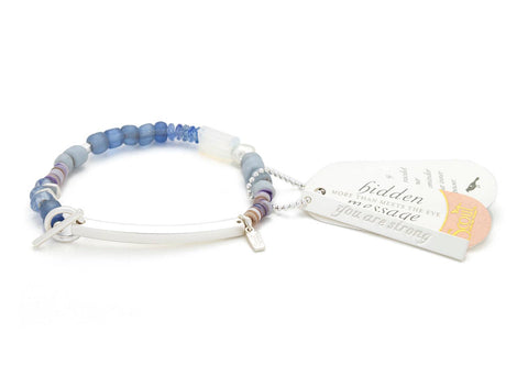 Scout Curated Wears - Hidden Message Bracelet - Strong/Opalite/Silver