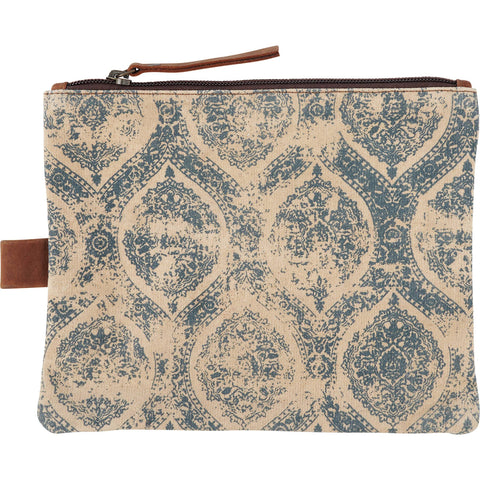 Indigo Zipper Pouch
