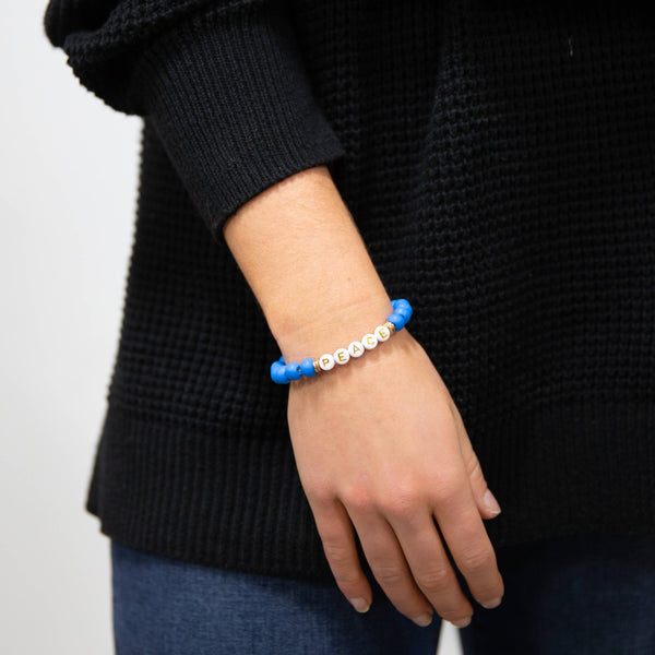 Positivity Beaded Bracelet -  Faith