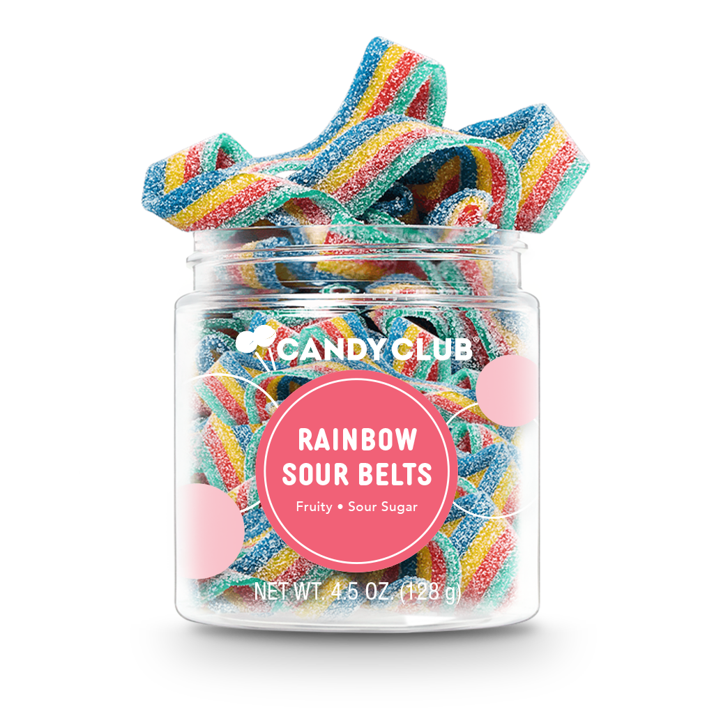 Candy Club - Rainbow Sour Belts