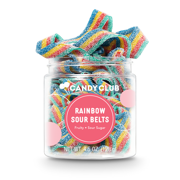 Candy Club - Rainbow Sour Belts