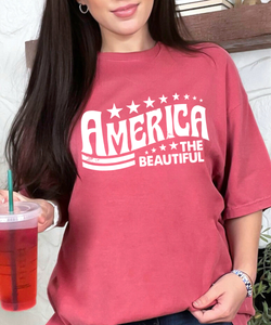 Basic And Peachy - America The Beautiful Graphic Tee