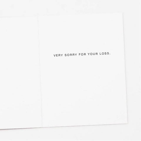 Purple Orchid Sympathy Card