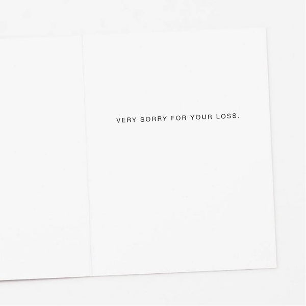 Purple Orchid Sympathy Card