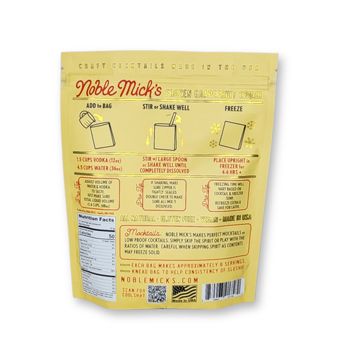 Single Serve Craft Frozen Cocktails