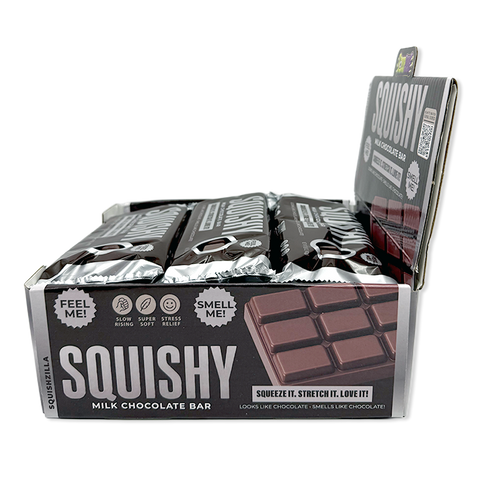 Novelty Brands - Fun Doh Slow Rise Scented Squishy Chocolate Bar - 12/Display