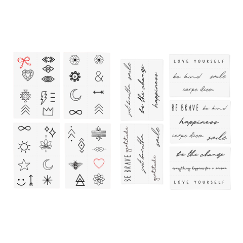 Deluxe Temporary Tattoo Gift Set: 2 Pack