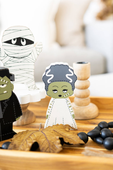 3x6 chunky wood shape (BRIDE)  Halloween  Decor
