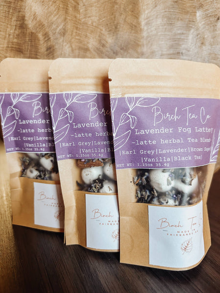 Lavender Fog Latte - Black Tea Cinnamon Loose Leaf Tea Blend