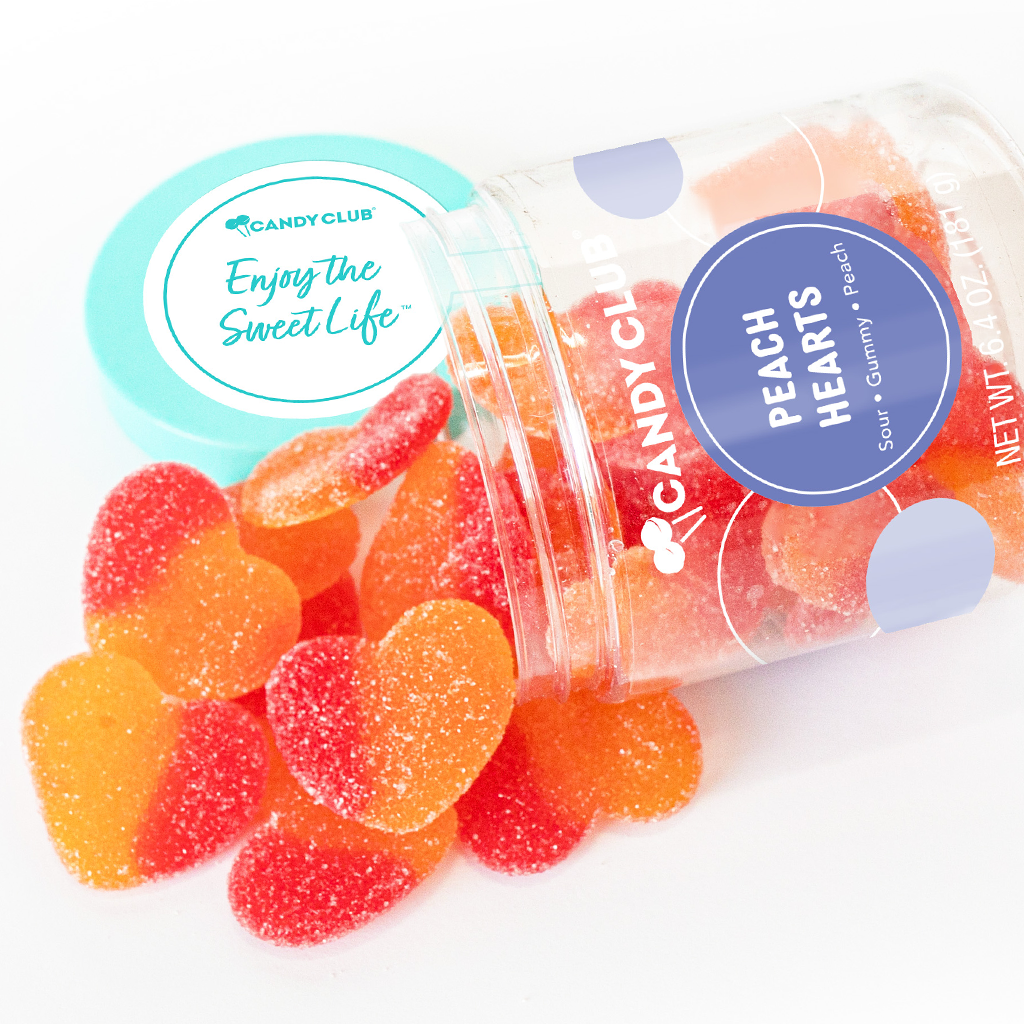 Candy Club - Peach Heart Gummies