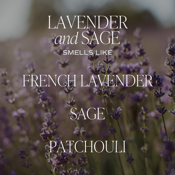 Lavender and Sage 9 oz Soy Candle