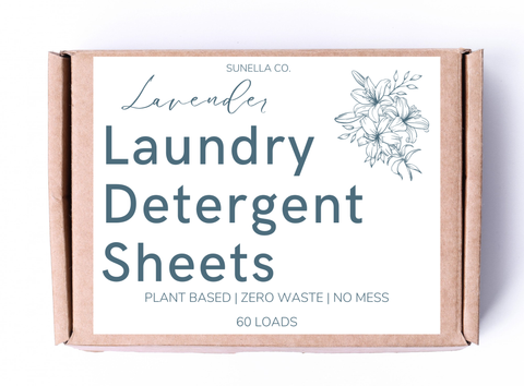 Lavender Laundry Detergent Sheets