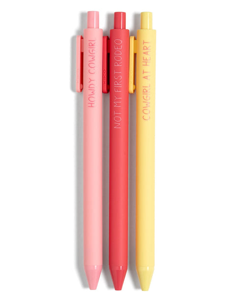 Howdy Cowgirl Pen Set
