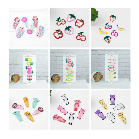 Fun & Funky Snap Hair Clips