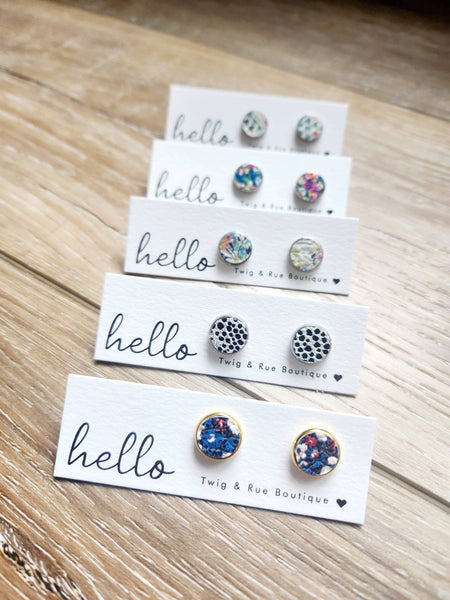 Leather button studs| Pattern collection