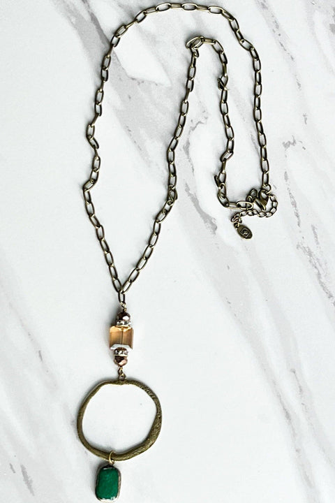 Long Sicily Necklace Green