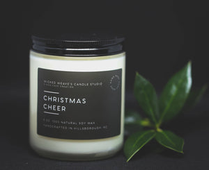 Wicked Weave’s Candle Studio - Christmas Cheer Soy Wax Candle 8 oz Jar Candle