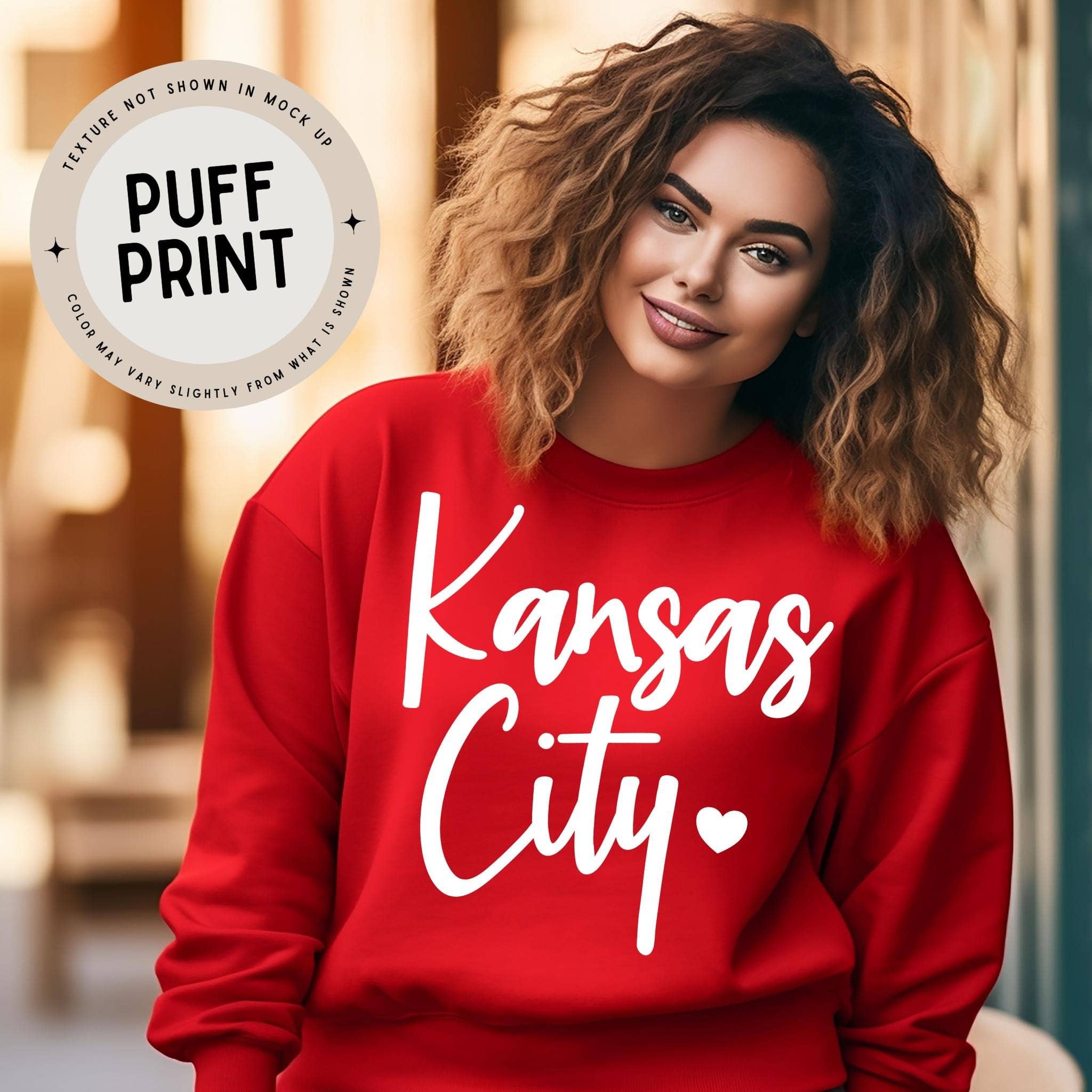 Kansas City Puff Print Sweatshirt