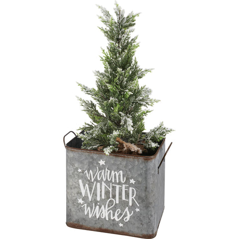 Let It Snow Warm Winter Wishes Bins