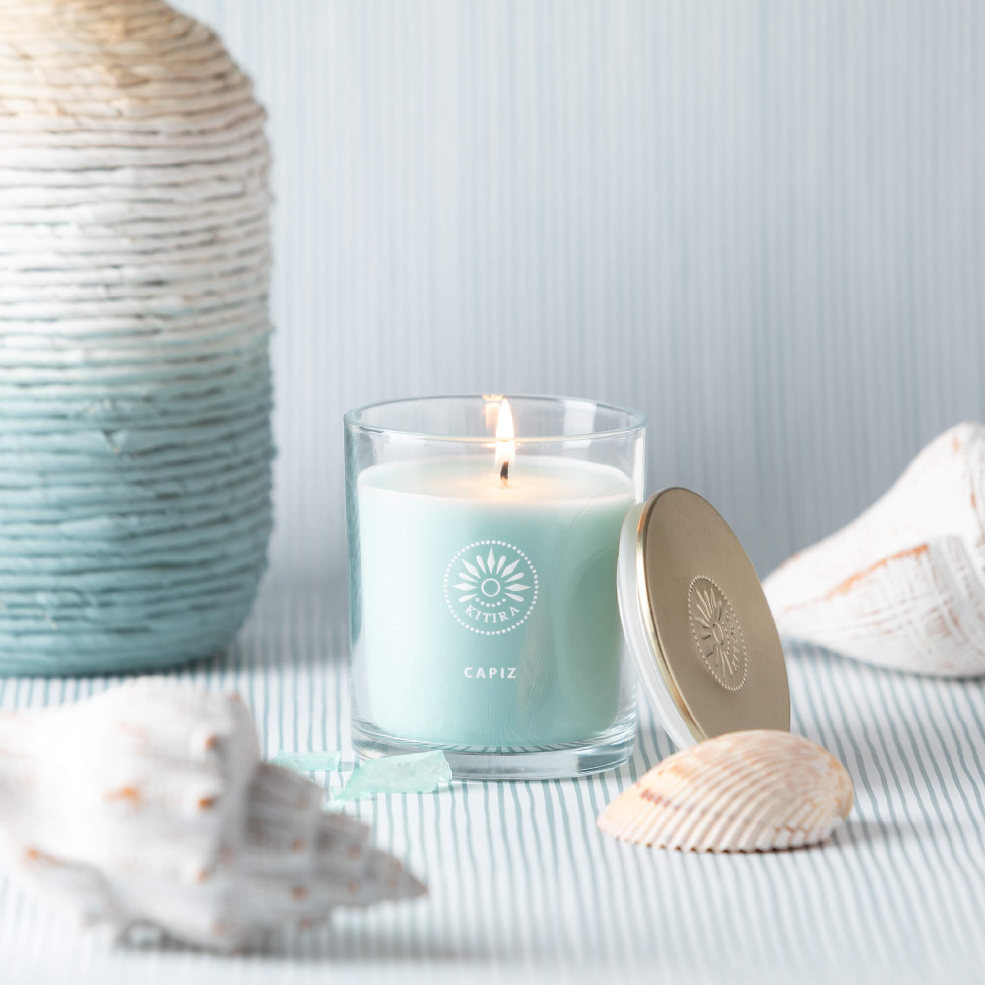 Capiz Clear Jar Candle