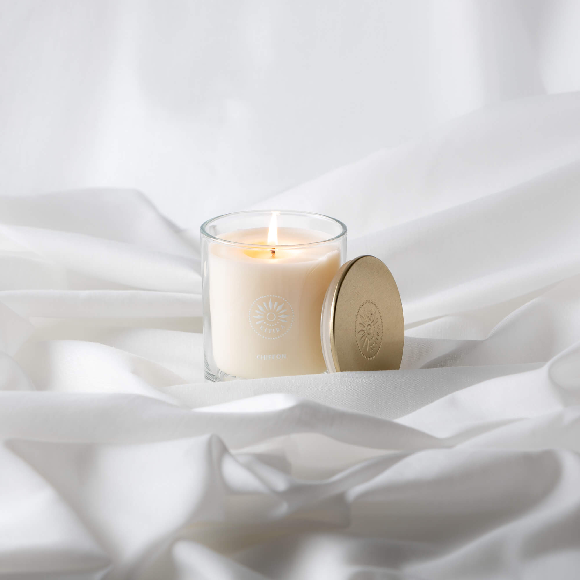 Chiffon Clear Jar Candle