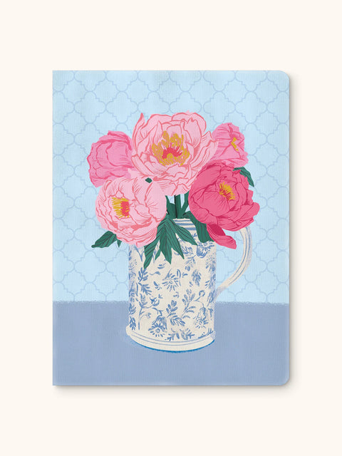Bouquet on Blue Medium Deconstructed Journal