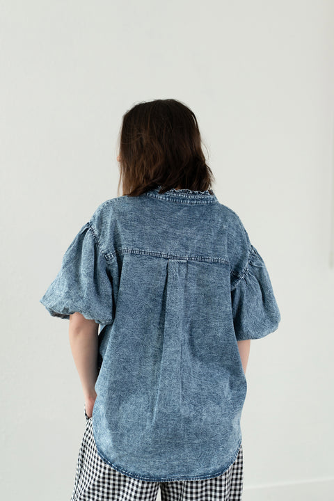 Sunday Morning Denim Blouse