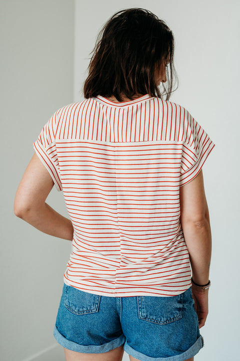 Round Neck Terry Knit Tee