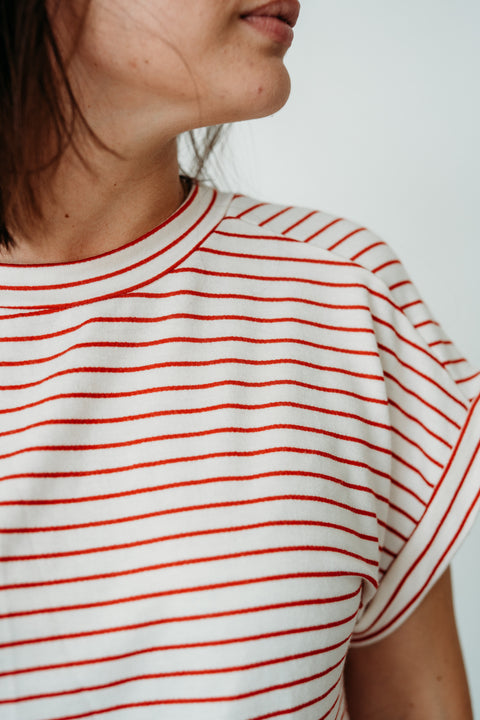 Round Neck Terry Knit Tee