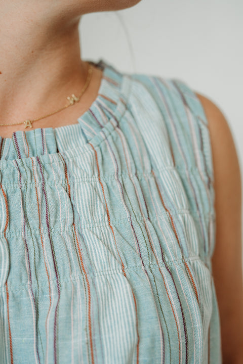 Seafoam Striped Tank