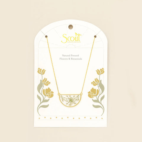 Pressed Flower Necklace