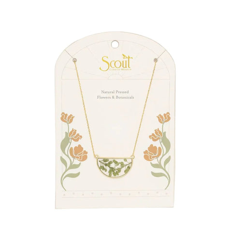 Pressed Flower Necklace
