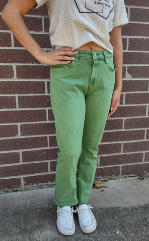 Dear John Blaire Straight Green Jeans